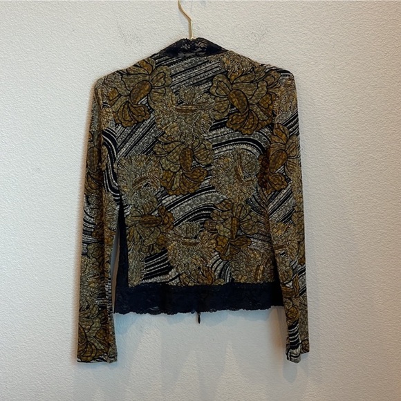 Joseph Ribkoff Lace Trim Lightweight Jacket Size 6 - Picture 7 of 8